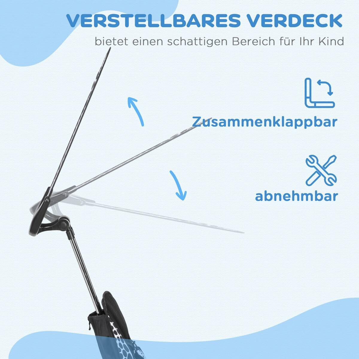 HOMCOM Kinder-Dreirad weiß B/H/L: ca. 47x98x105 cm