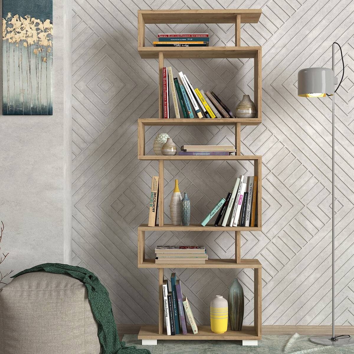 Regal Blok Saphir B/H/T: ca. 60x160x20 cm