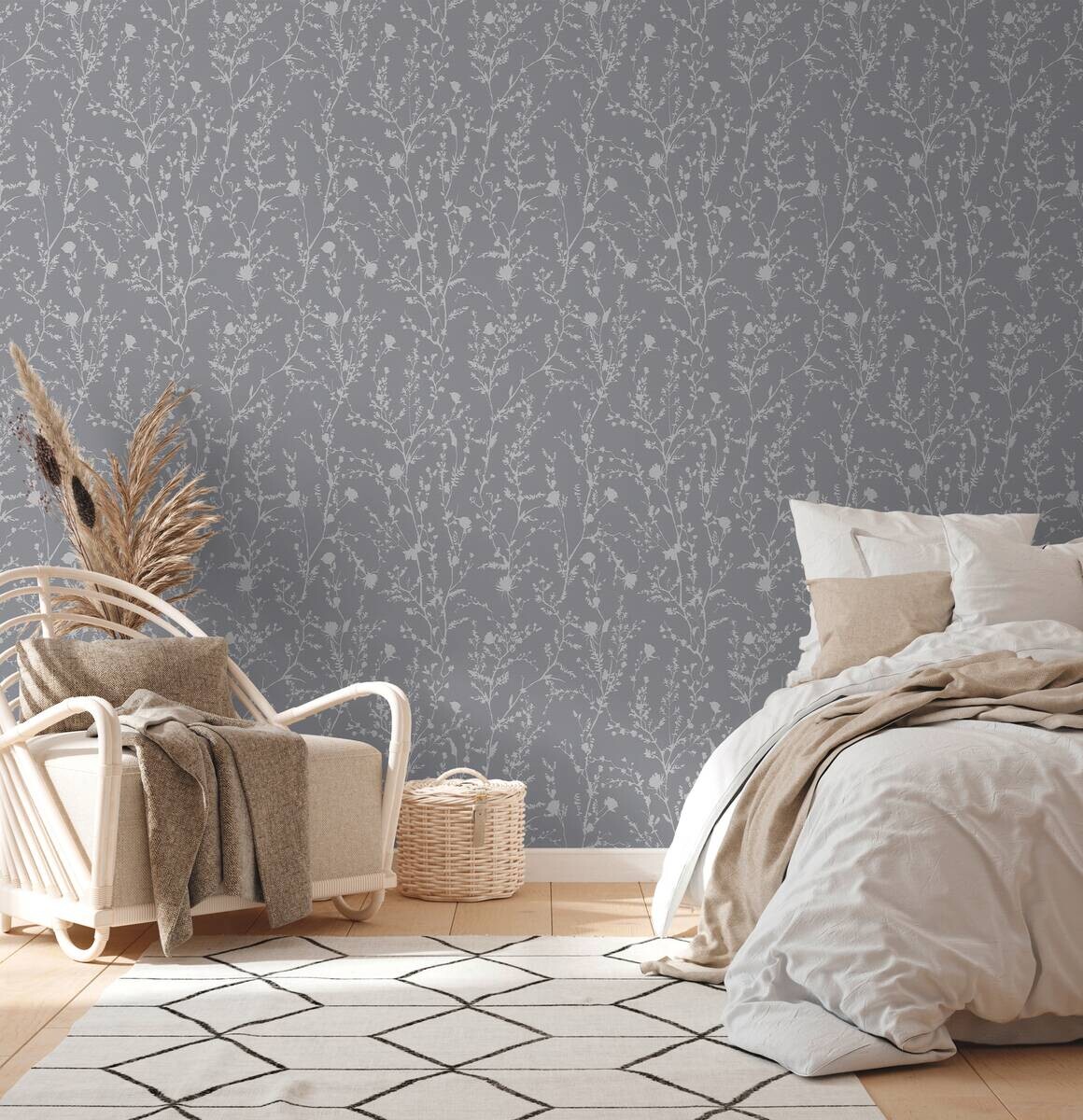 A.S.Creation Vliestapete silber B/H/D: ca. 53x1005x8,3 cm