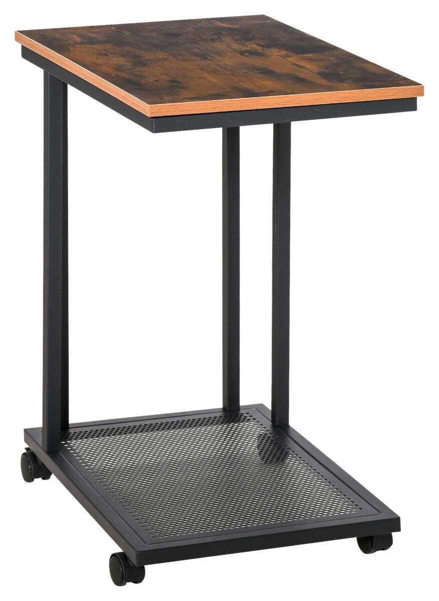 Beistelltisch 833-606 schwarz walnuss B/H/T: ca. 51x65x36 cm