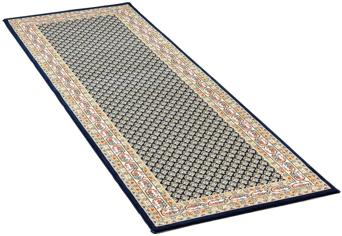 Webteppich Kashmar blau B/L: ca. 80x250 cm