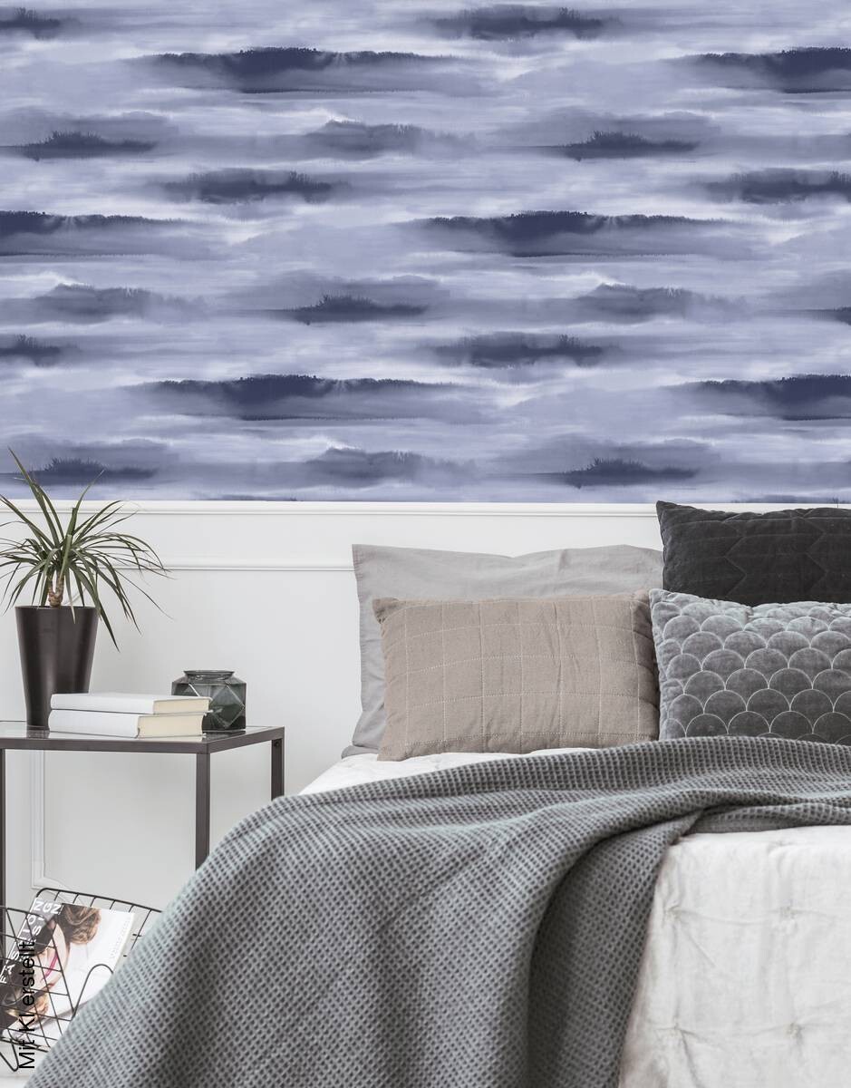 UGEPA Vinyltapete blau B/L: ca. 53x1005 cm
