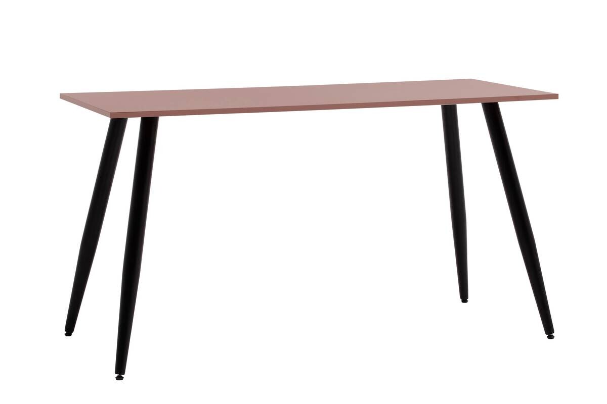 Schreibtisch Piazza mauve schwarz B/H/T: ca. 138x73,6x60 cm