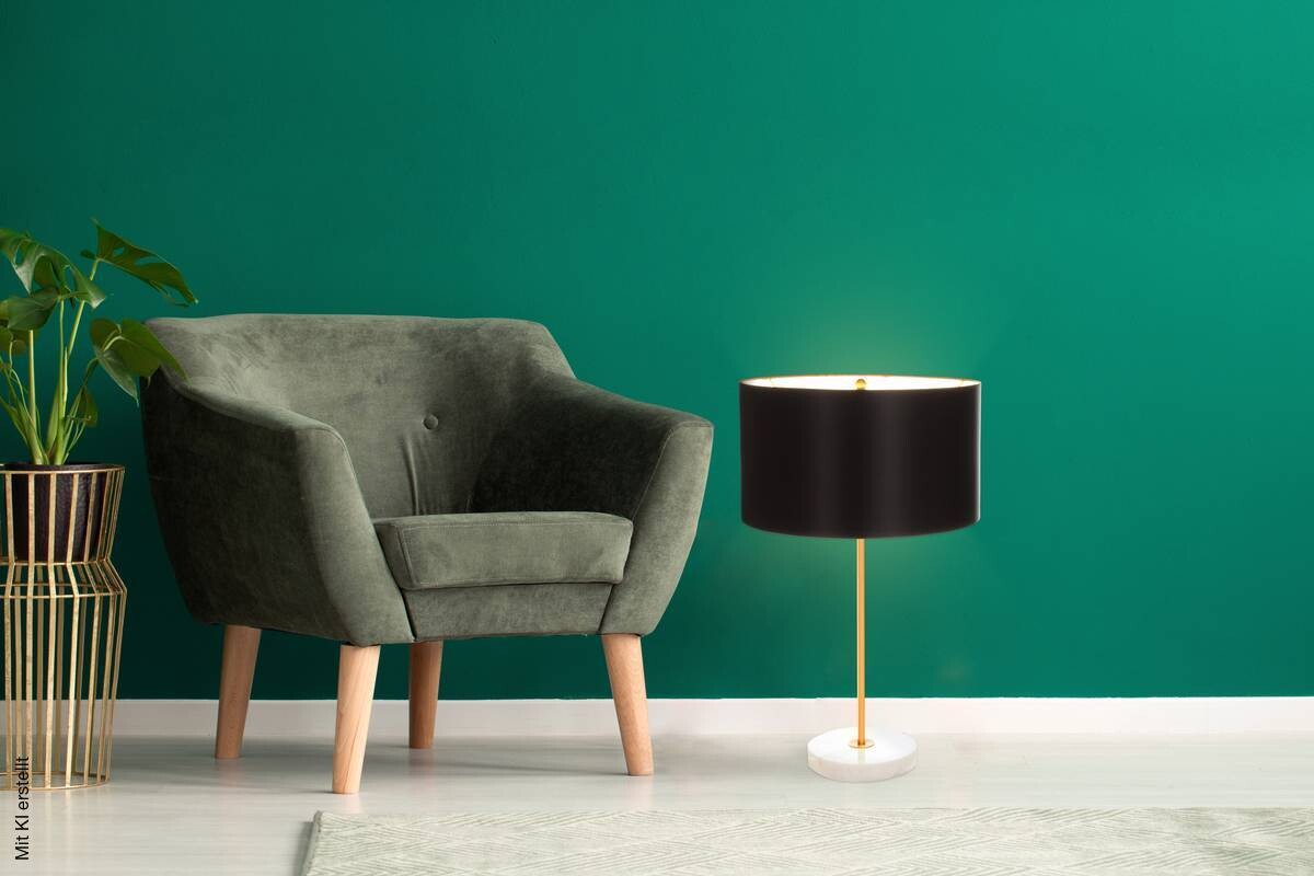 Kayoom Tischleuchte Piona 110 weiß gold schwarz Stoff Metall B/H/T: ca. 35x65x35 cm E27 1 Brennstellen