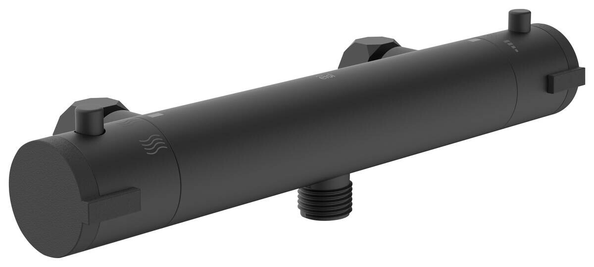 Thermostat-Duscharmatur Claudio mattschwarz