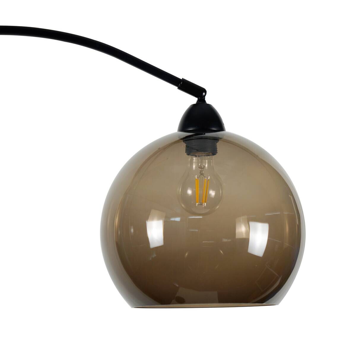 POCOline Stehlampe Olga schwarz Metall B/H/L: ca. 86x175x25 cm E27 1 Brennstellen