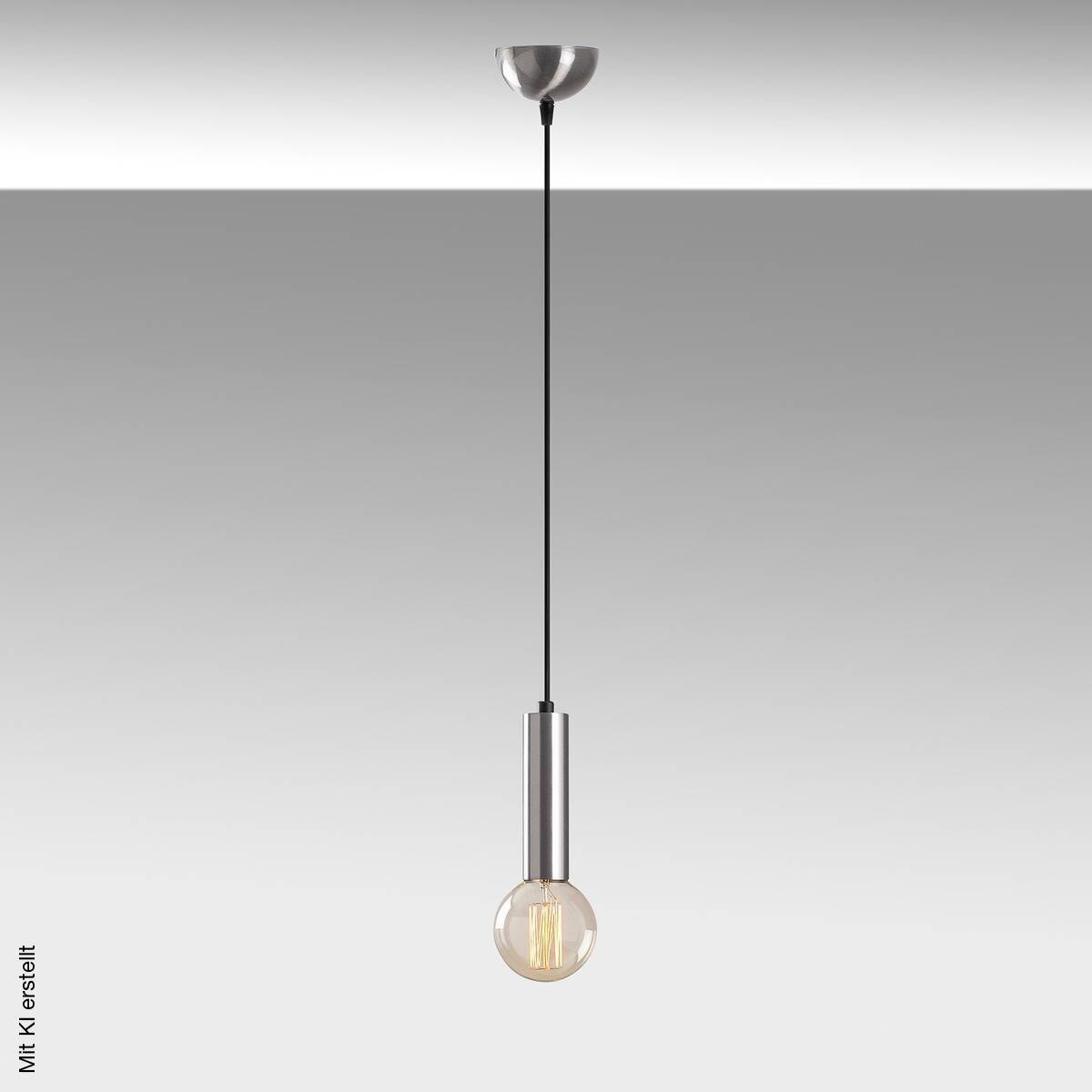Opviq Pendelleuchte silber B/H/T: ca. 4x111x4 cm E27 1 Brennstellen