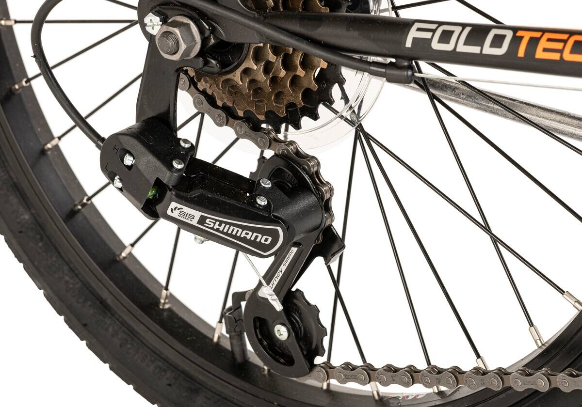 DaCapo Faltrad Foldtech Foldech 20 Zoll Rahmenhöhe 32 cm 6 Gänge schwarz schwarz ca. 20 Zoll