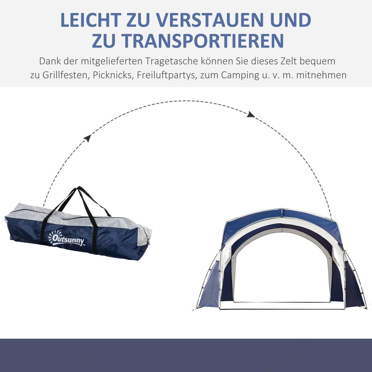 Outsunny Campingartikel B/H/L: ca. 350x350x222 cm