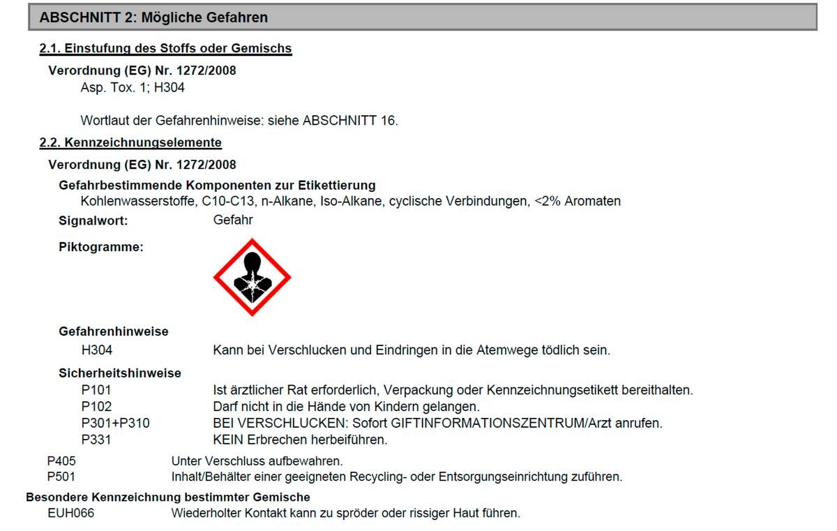 Terpentinersatz ca. 0,5 l