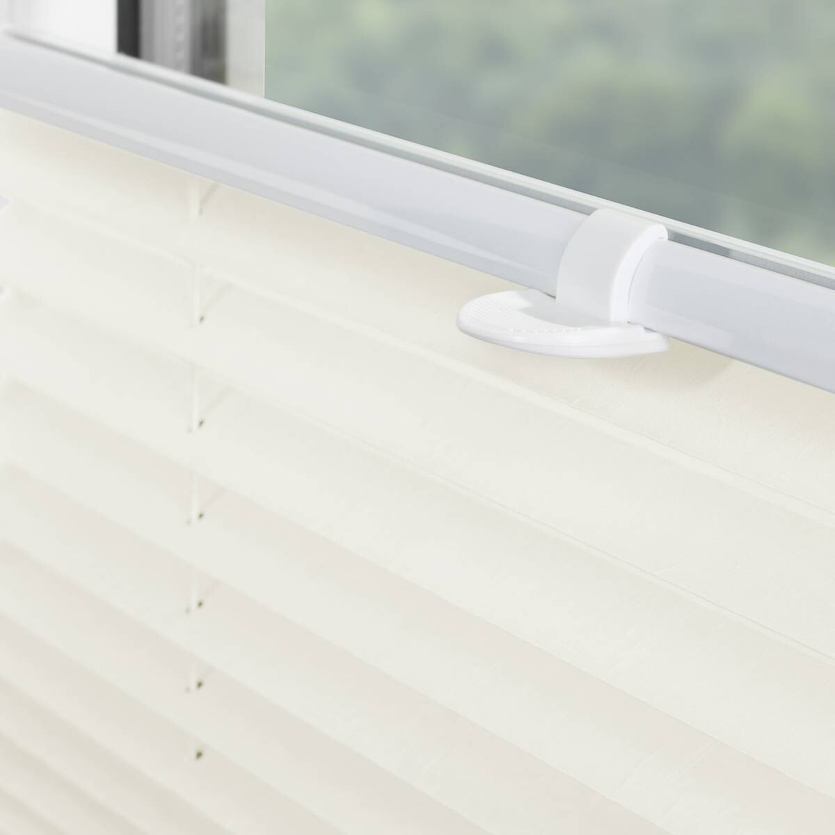 LICHTBLICK Klemmträger und Zubehör Montage-Set für Plissee weiß