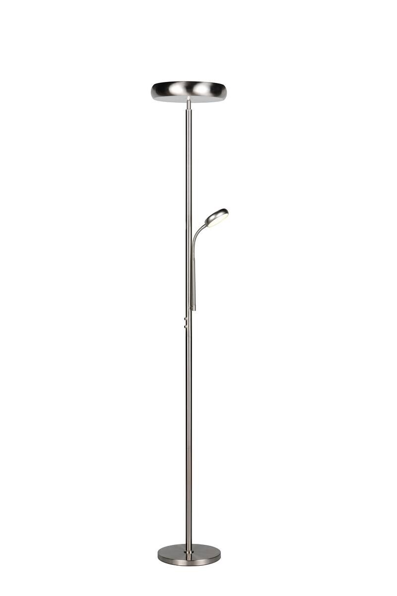 Reality Stehlampe Palermo nickel matt Metall H: ca. 183 cm 1 Brennstellen