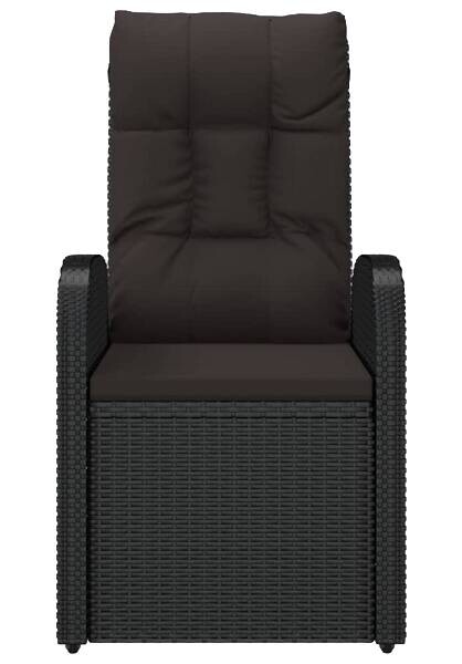 vidaXL Gartensessel schwarz Kunststoff B/H/L: ca. 73x105x57 cm