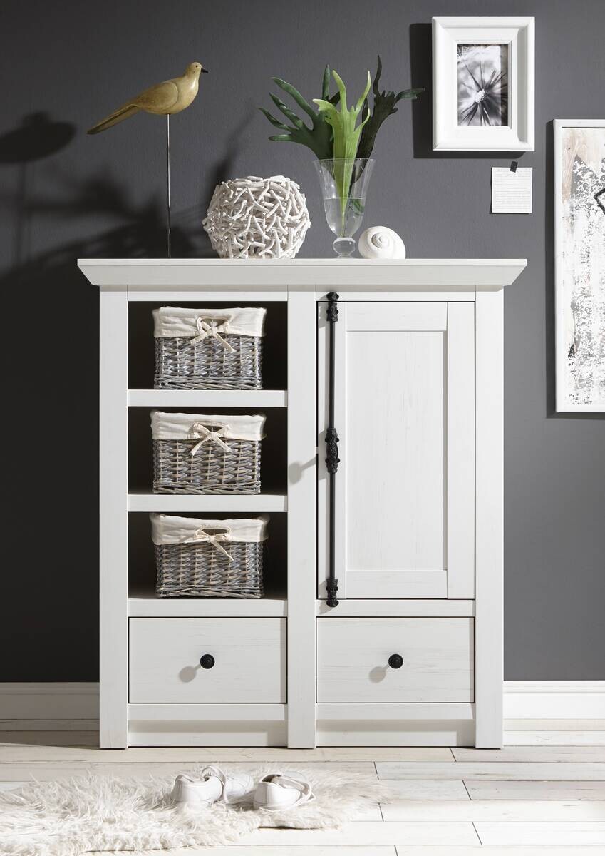 Highboard Westerland weiß B/H/T: ca. 105x115x45 cm