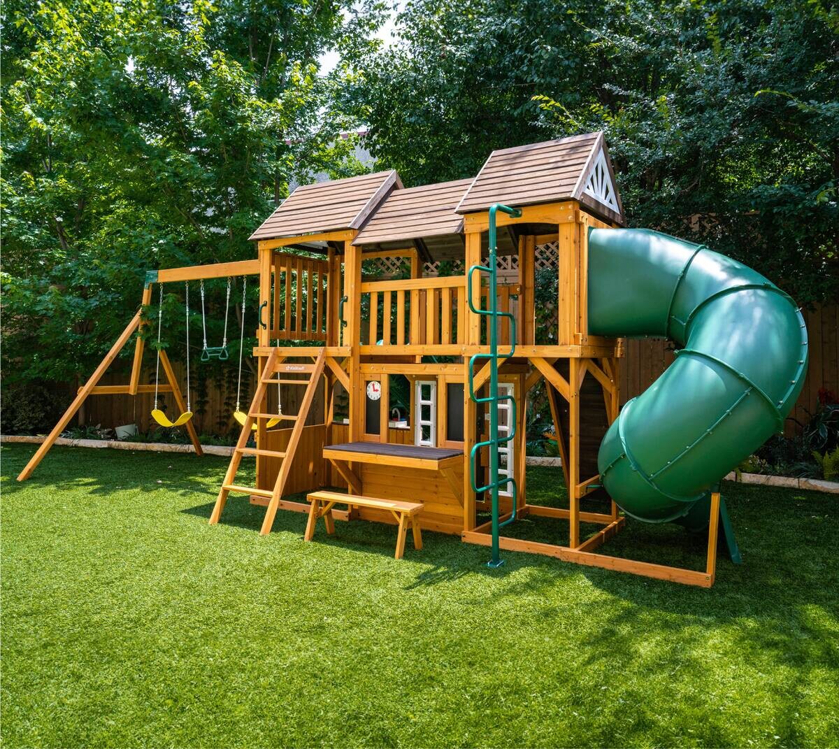 Zwerkules Spielturm Bolzo natur B/H/L: ca. 675x280x347 cm