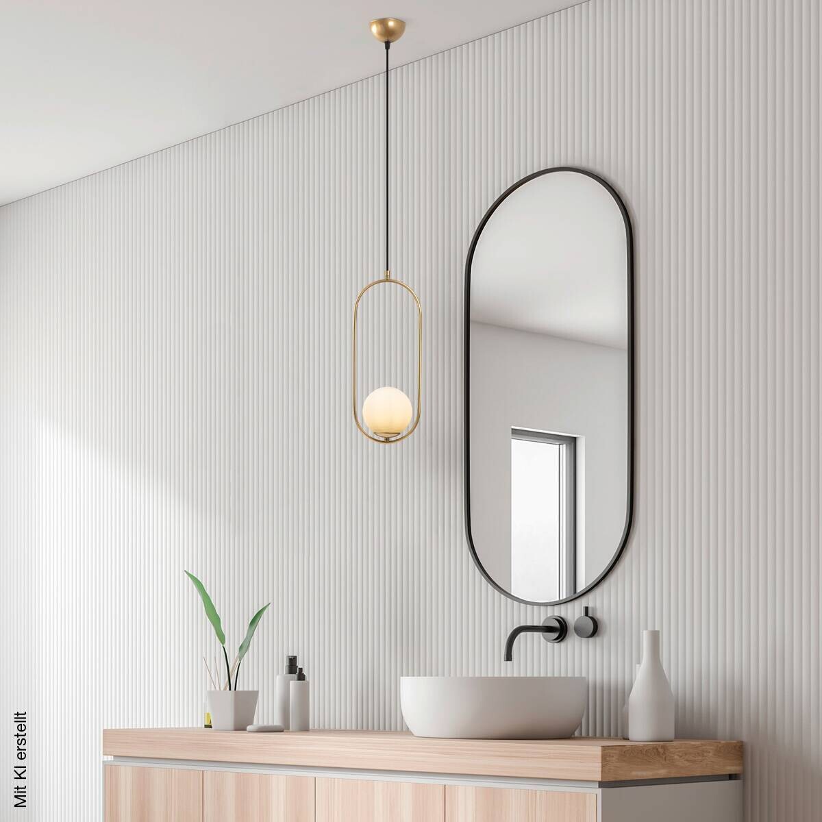 Opviq Pendelleuchte Mudon gold Glas B/H/T/L/D: ca. 15x146x15x15x15 cm E27 1 Brennstellen