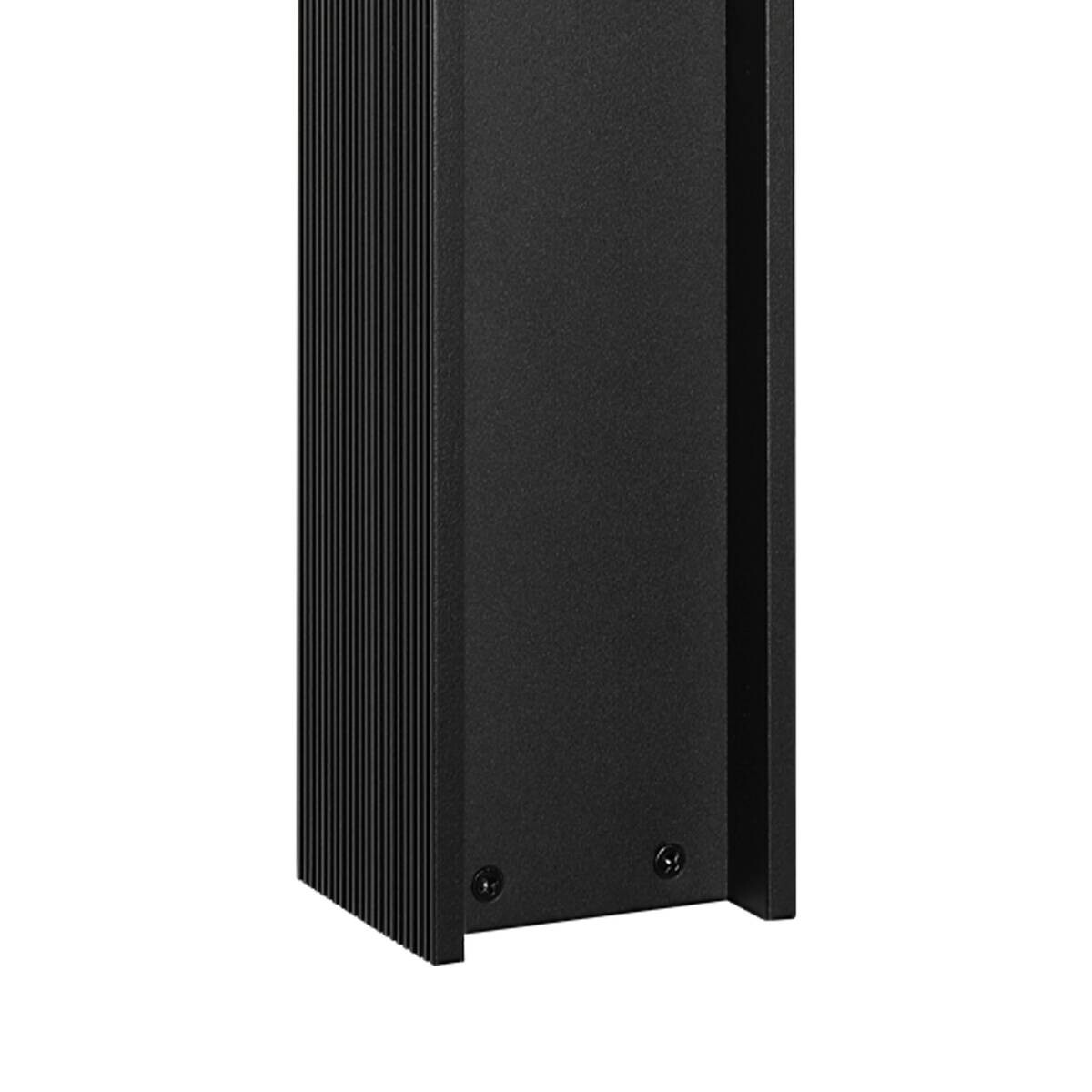 Lamkur Stehleuchte schwarz Stahl B/H/L: ca. 8x80x8 cm G9 1 Brennstellen