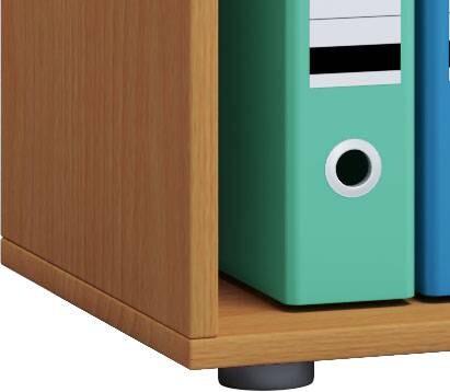 Regal Lona XXL ohne Türen buche Nachbildung weiß B/H/T: ca. 70x183x37 cm