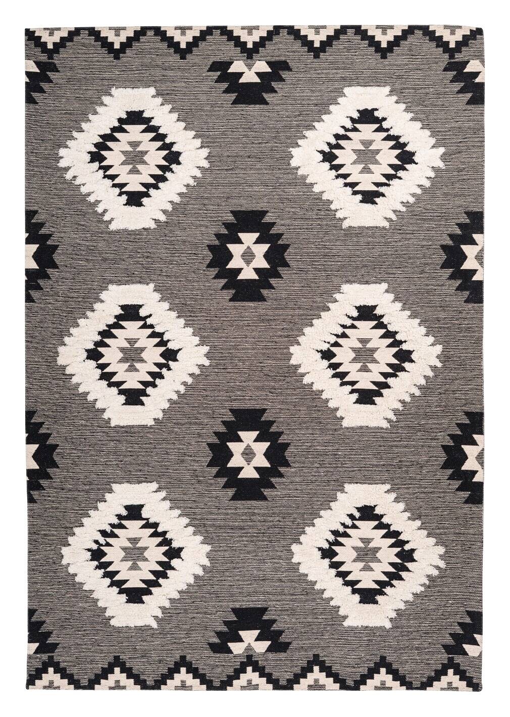 Arte Espina Kurzflorteppich Ethnie 425 grau B/H/L: ca. 160x1x230 cm