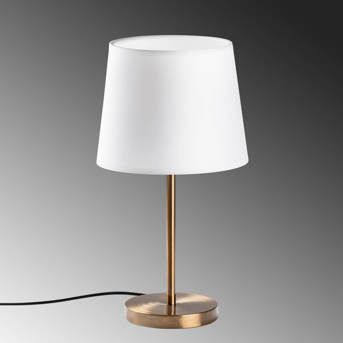 Opviq Tischleuchte gold weiß B/H/T: ca. 21x39x21 cm E27 1 Brennstellen