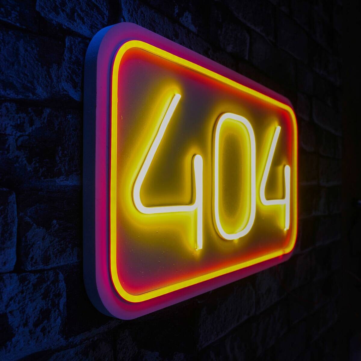 Opviq LED-Wandleuchte rot gelb PVC B/H/T/L: ca. 44x25x2x44 cm