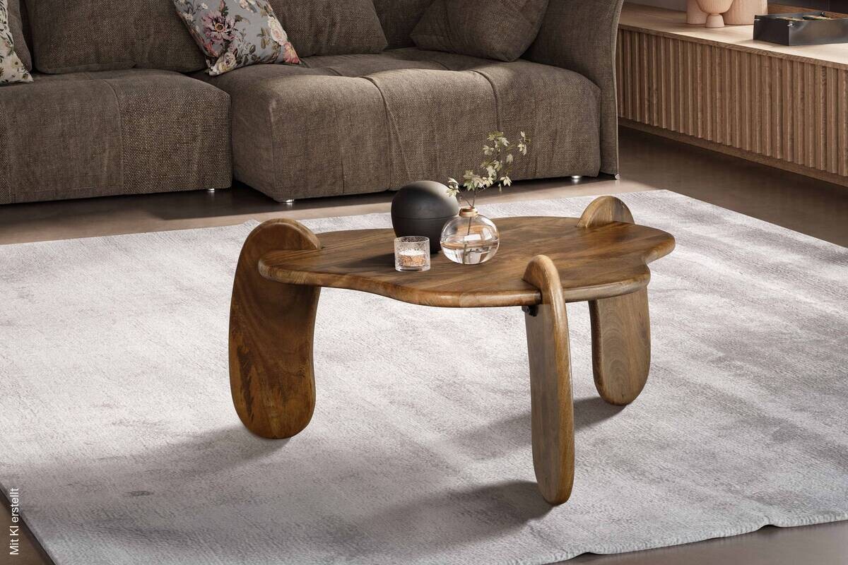 Couchtisch braun B/H/T: ca. 78x40x78 cm