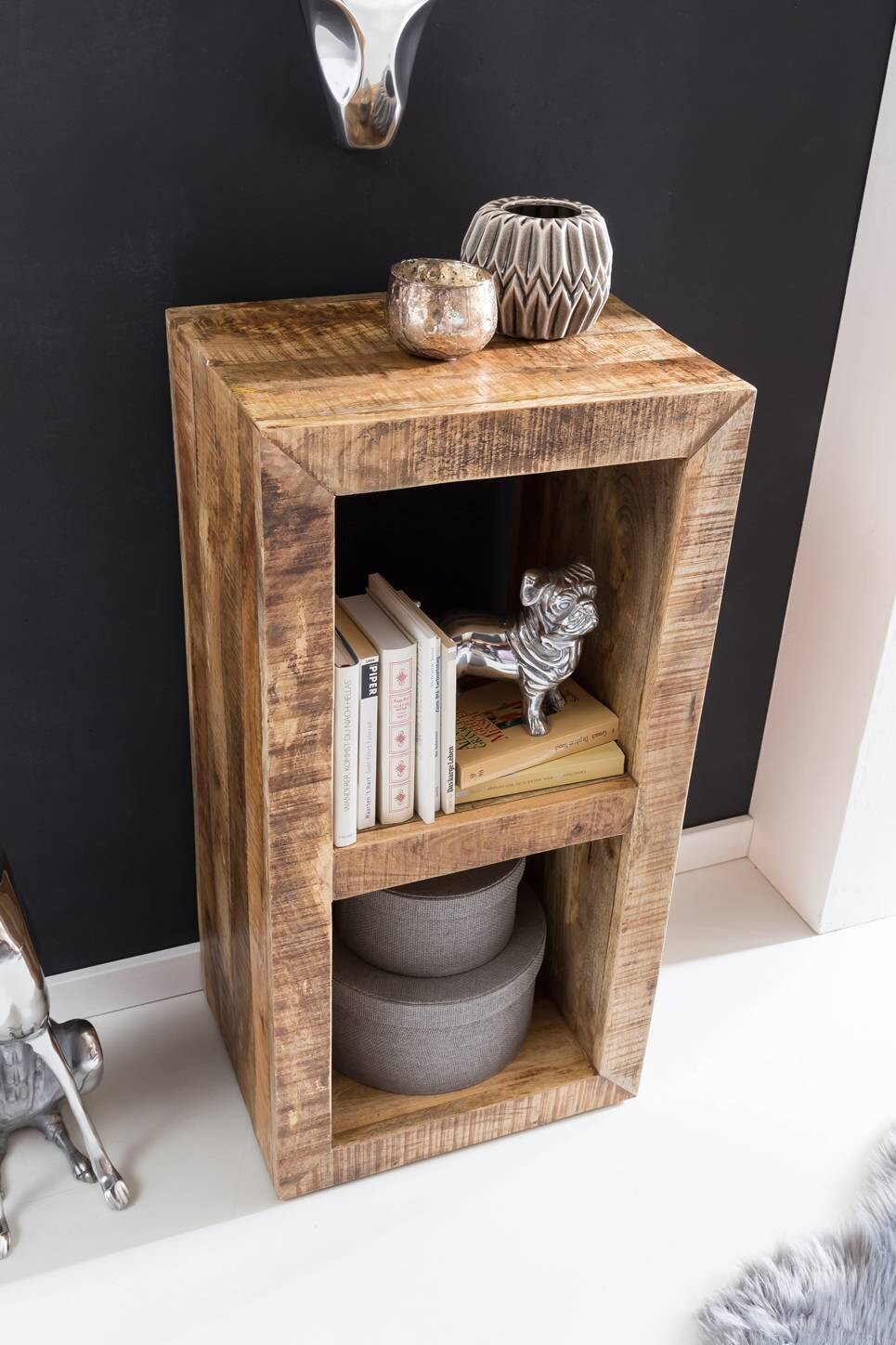 Standregal natur lackiert B/H/T: ca. 45x90x35 cm