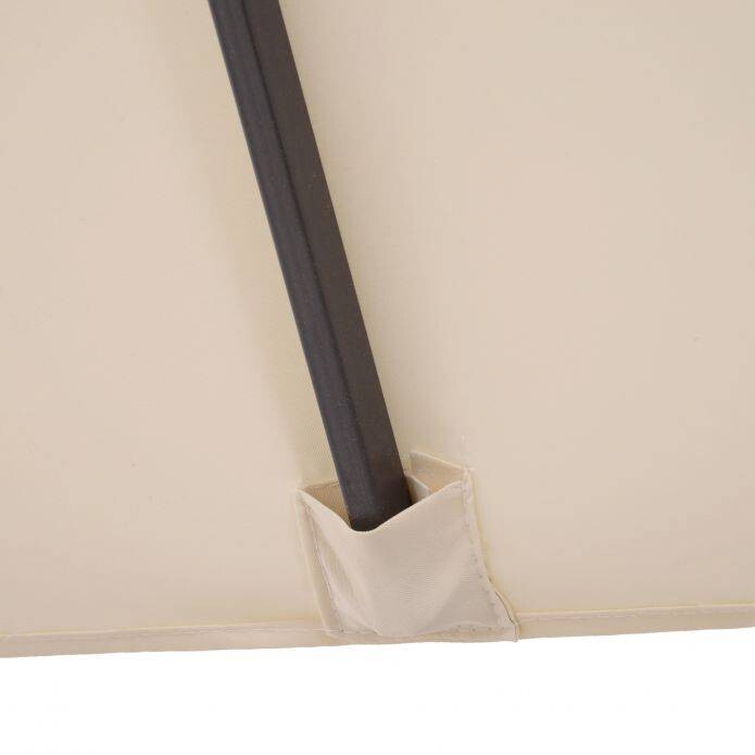 Outsunny Marktschirm creme Metall B/H/L: ca. 270x240x460 cm