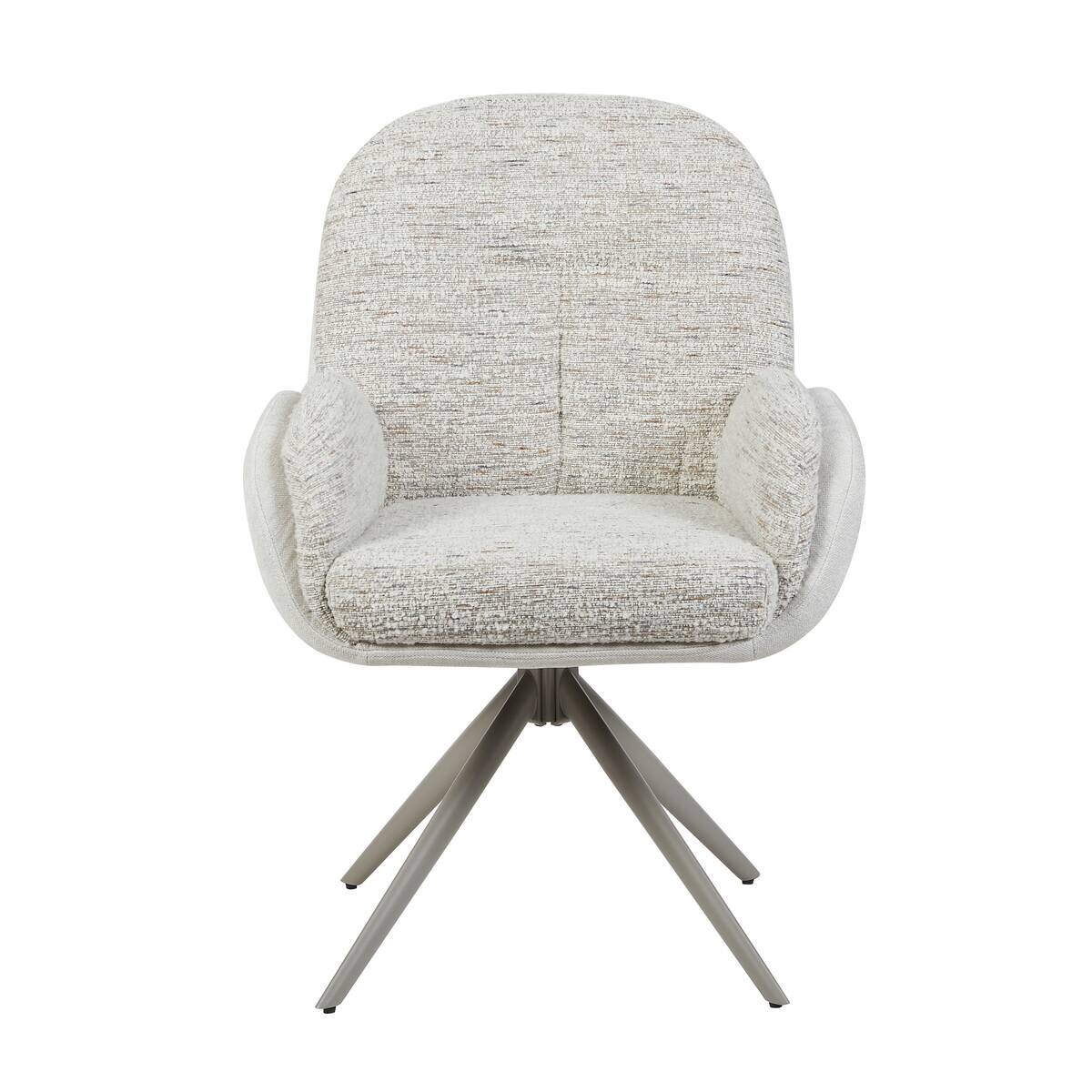 Armlehnstuhl Davina beige Microfaser B/H/T: ca. 64x92,5x48 cm