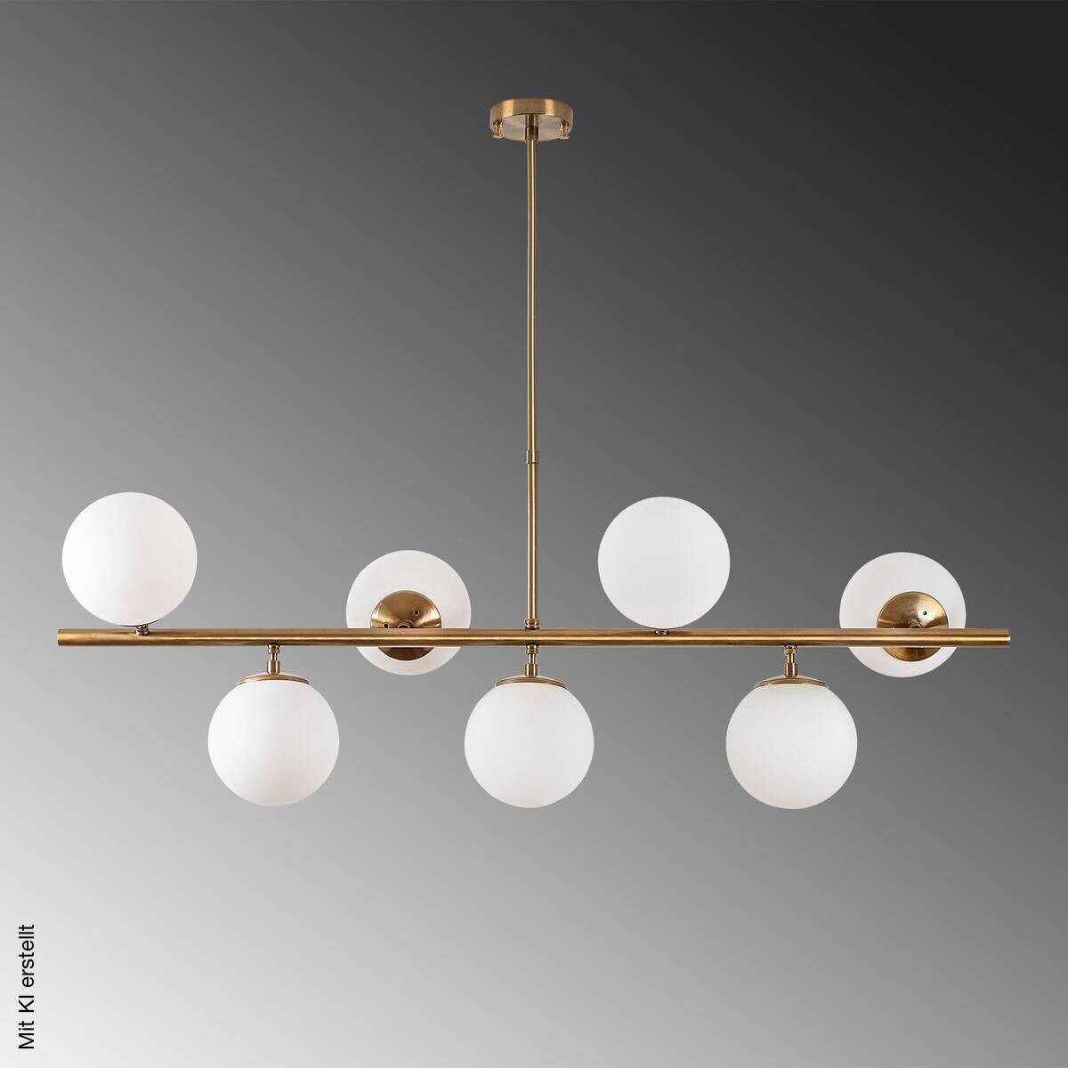 Opviq Deckenleuchte Fazli-10535 Glas B/H/T/L: ca. 113x85x40x113 cm E14 7 Brennstellen