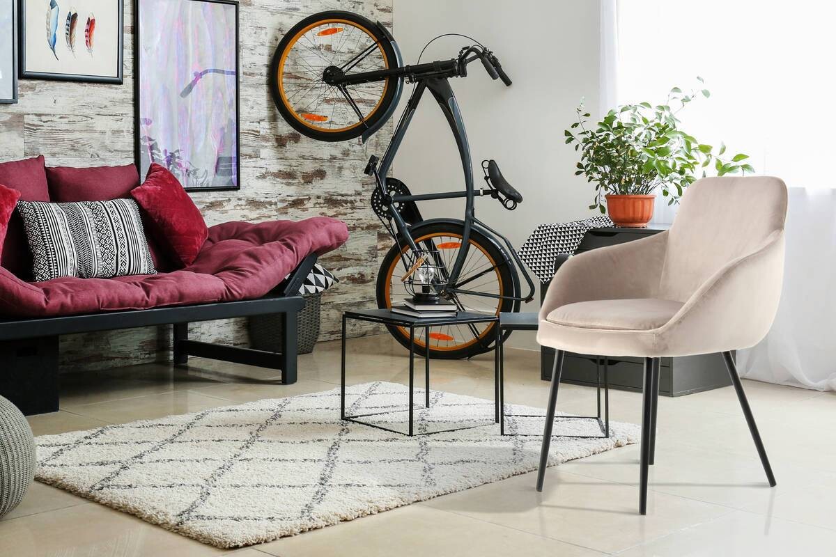 Stuhl Cobain 800 2er hellbraun Microfaser B/H/T: ca. 60,5x81x60 cm