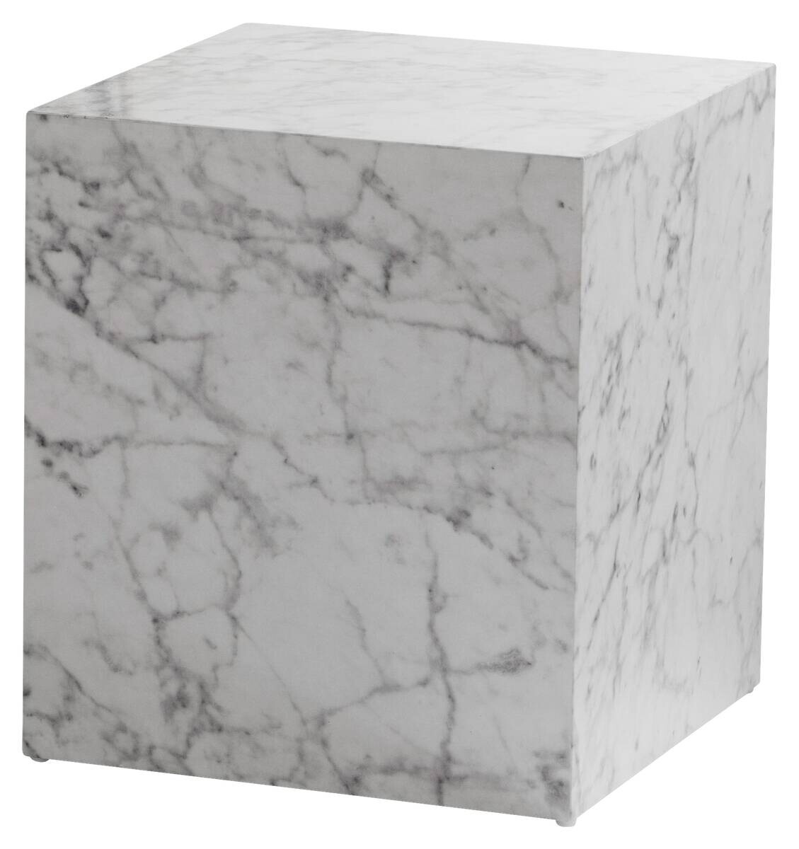 Wohnling Couchtisch Marmoroptik MDF B/H/T: ca. 40x45x40 cm