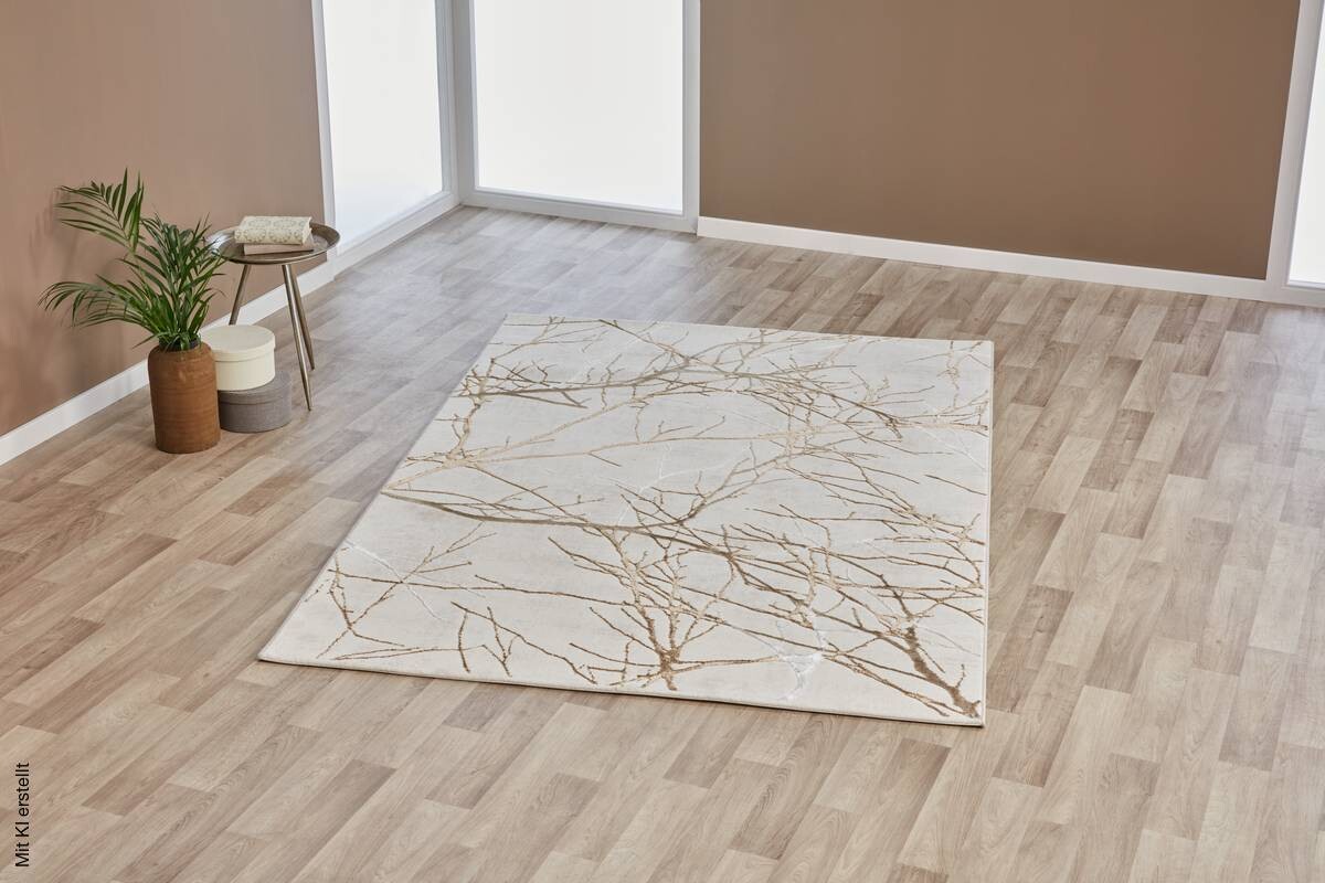 Merinos Teppich Creation creme B/L: ca. 80x140 cm
