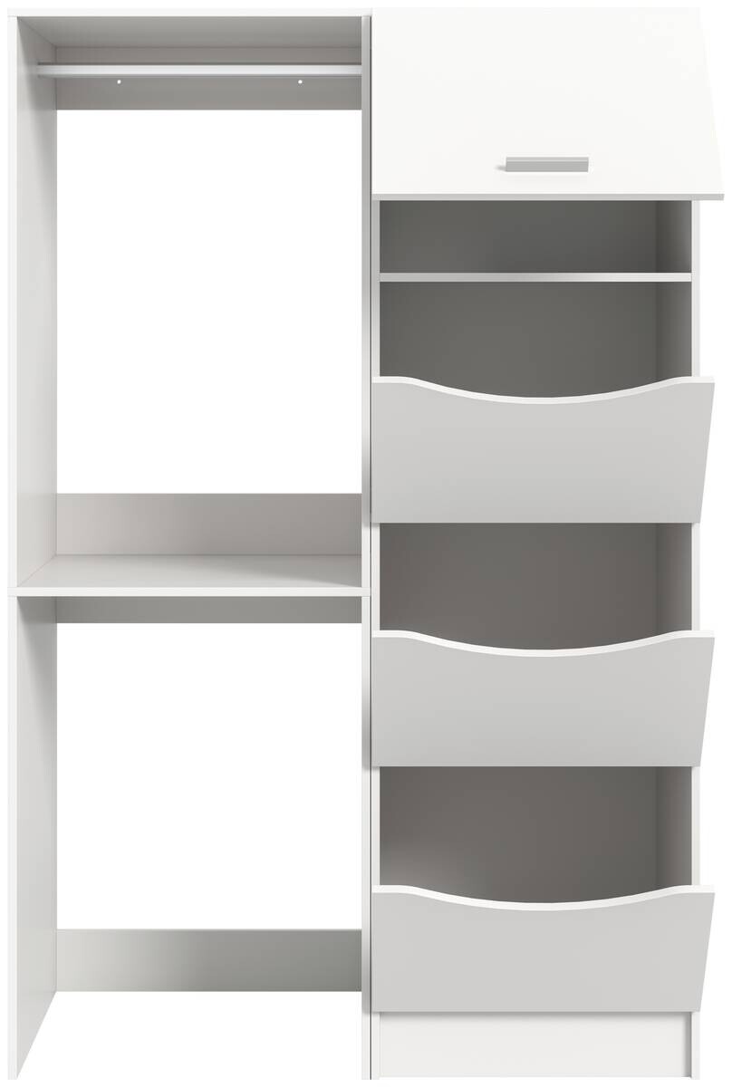Waschmaschinenumbauschrank Free weiß B/H/T: ca. 126x195x68 cm