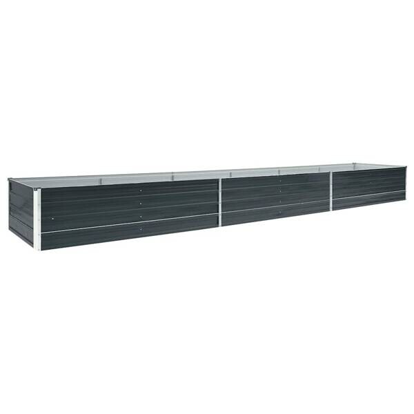 Garten-Hochbeet anthrazit Stahl B/H/L: ca. 80x45x480 cm