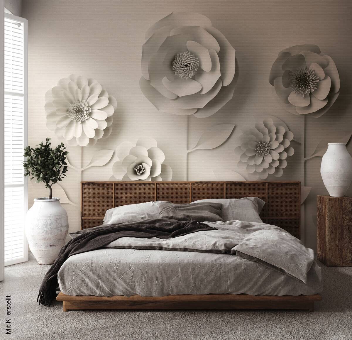 Livingwalls Fototapete 3D-Optik beige B/L: ca. 280x371 cm