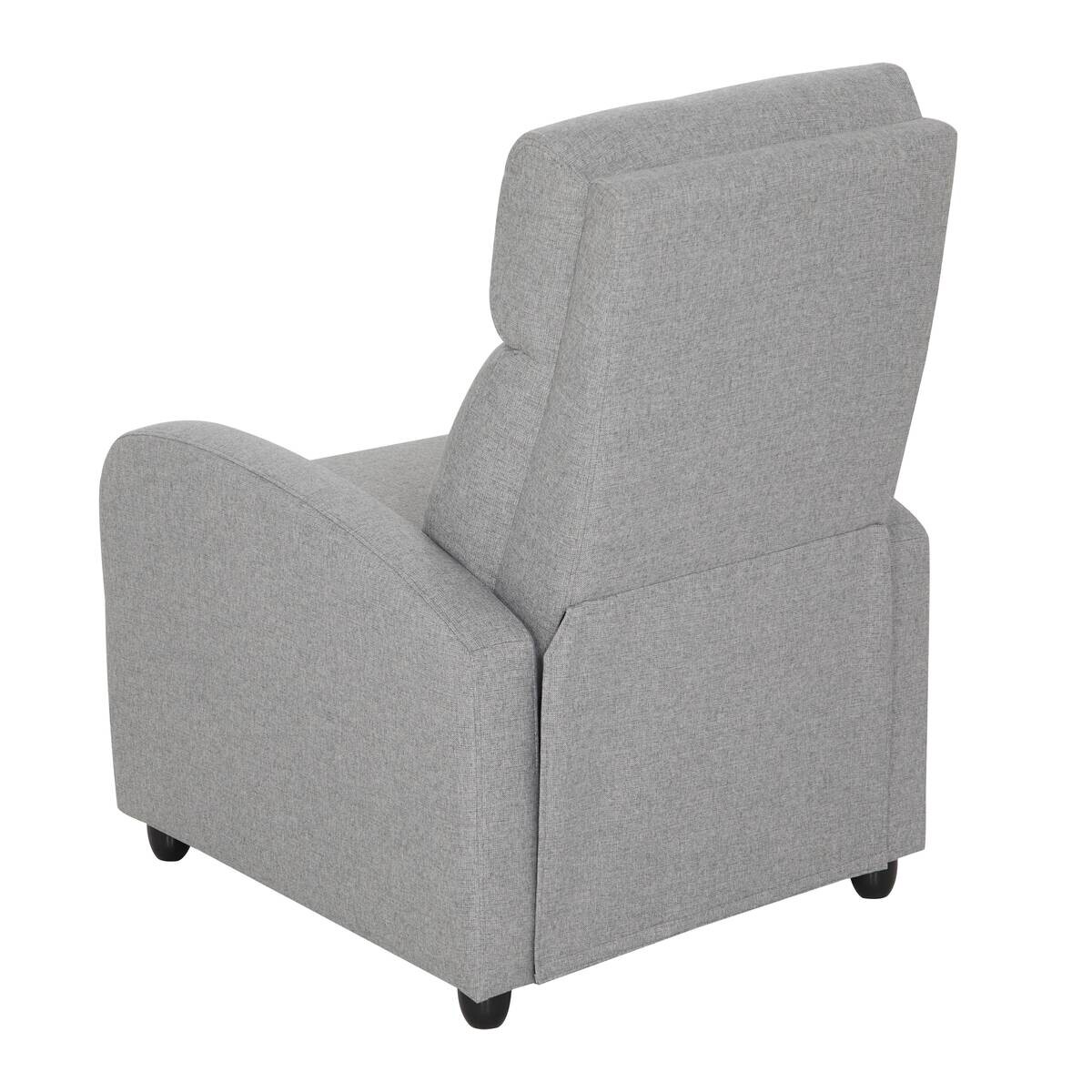 TV-Sessel grau Polyester B/H/T: ca. 68,5x100x86 cm