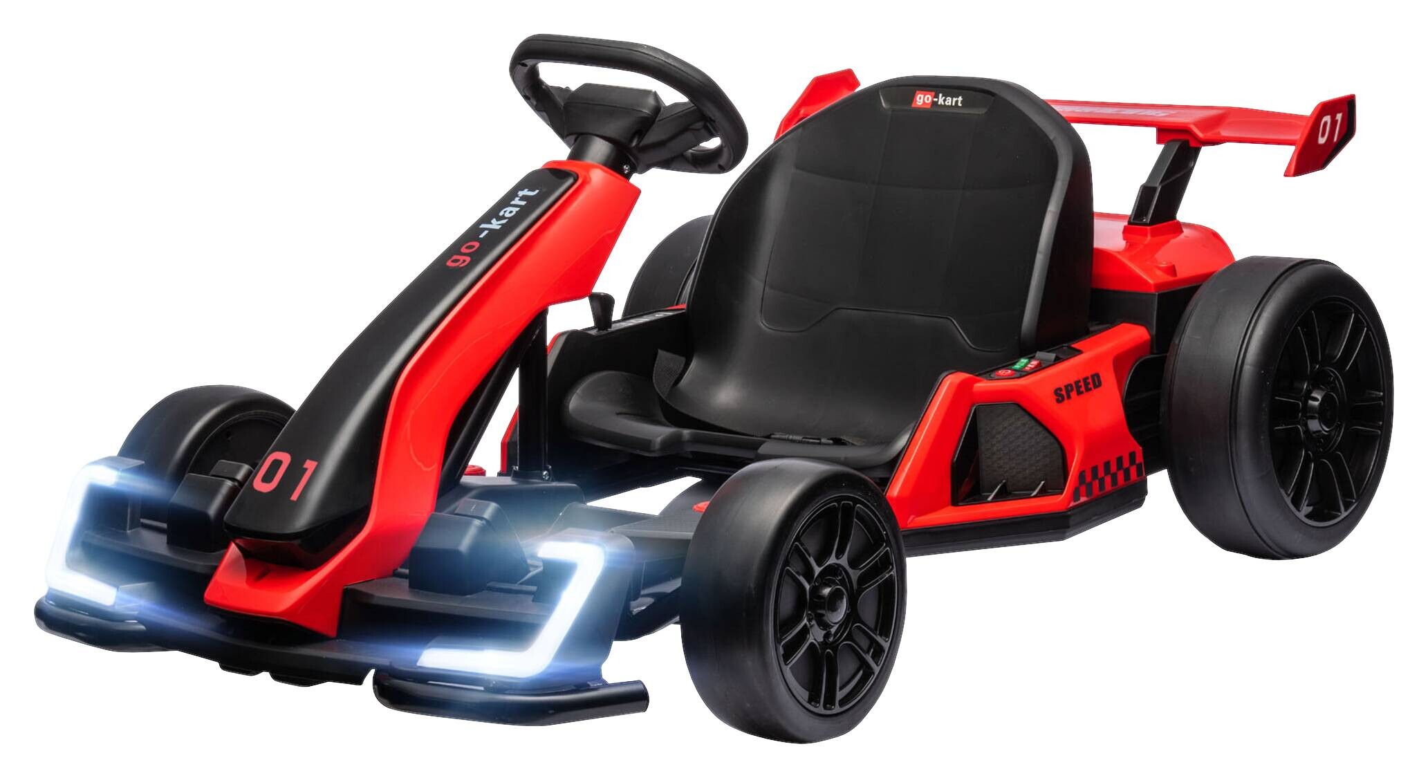 HOMCOM Kinder Elektro Gokart rot B/H/L: ca. 76x53,5x120 cm