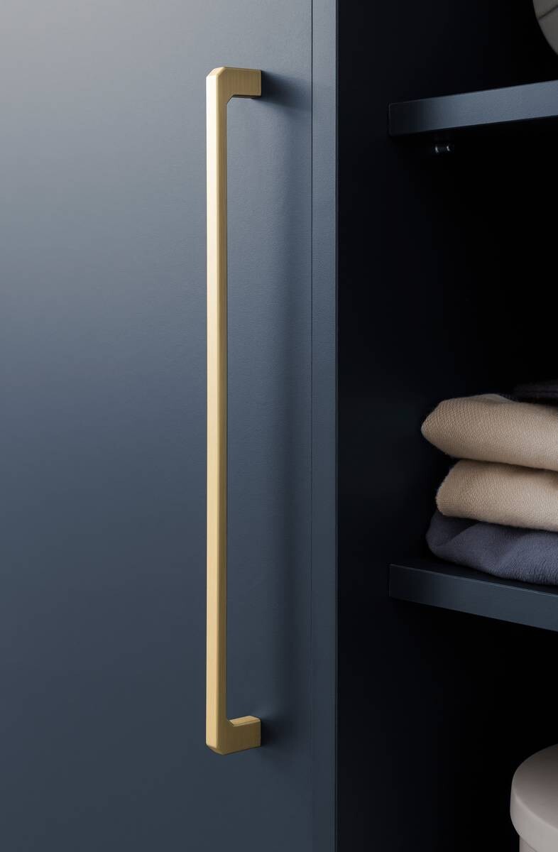 Midischrank Kent dunkelblau B/H/T: ca. 67,1x117,4x33,1 cm