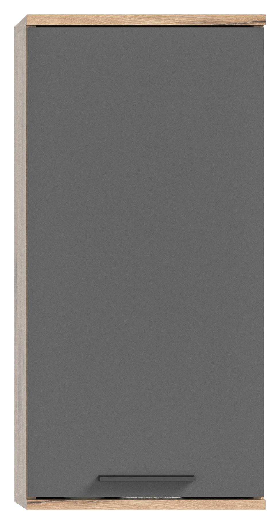 Hängeschrank Mason dunkelgrau Nox Oak Nachbildung B/H/T: ca. 37x77x24 cm