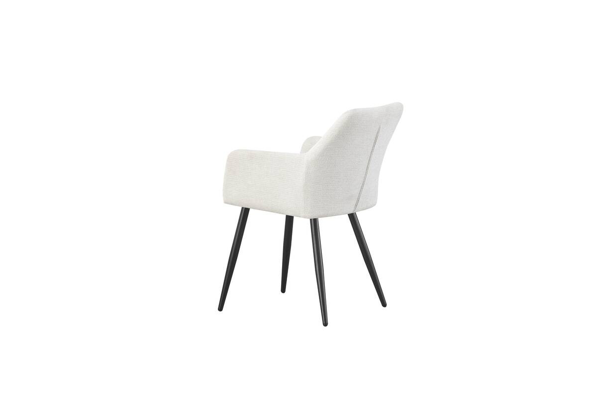 Stuhl BELLA, 2er Set creme Stoff B/H/T: ca. 55x82x62 cm