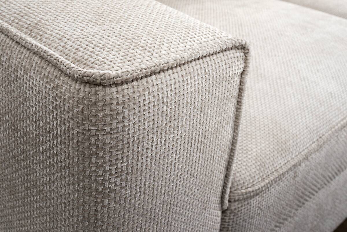 Wohnlandschaft Santorin Greige Microfaser B/H/T: ca. 349x88x197 cm