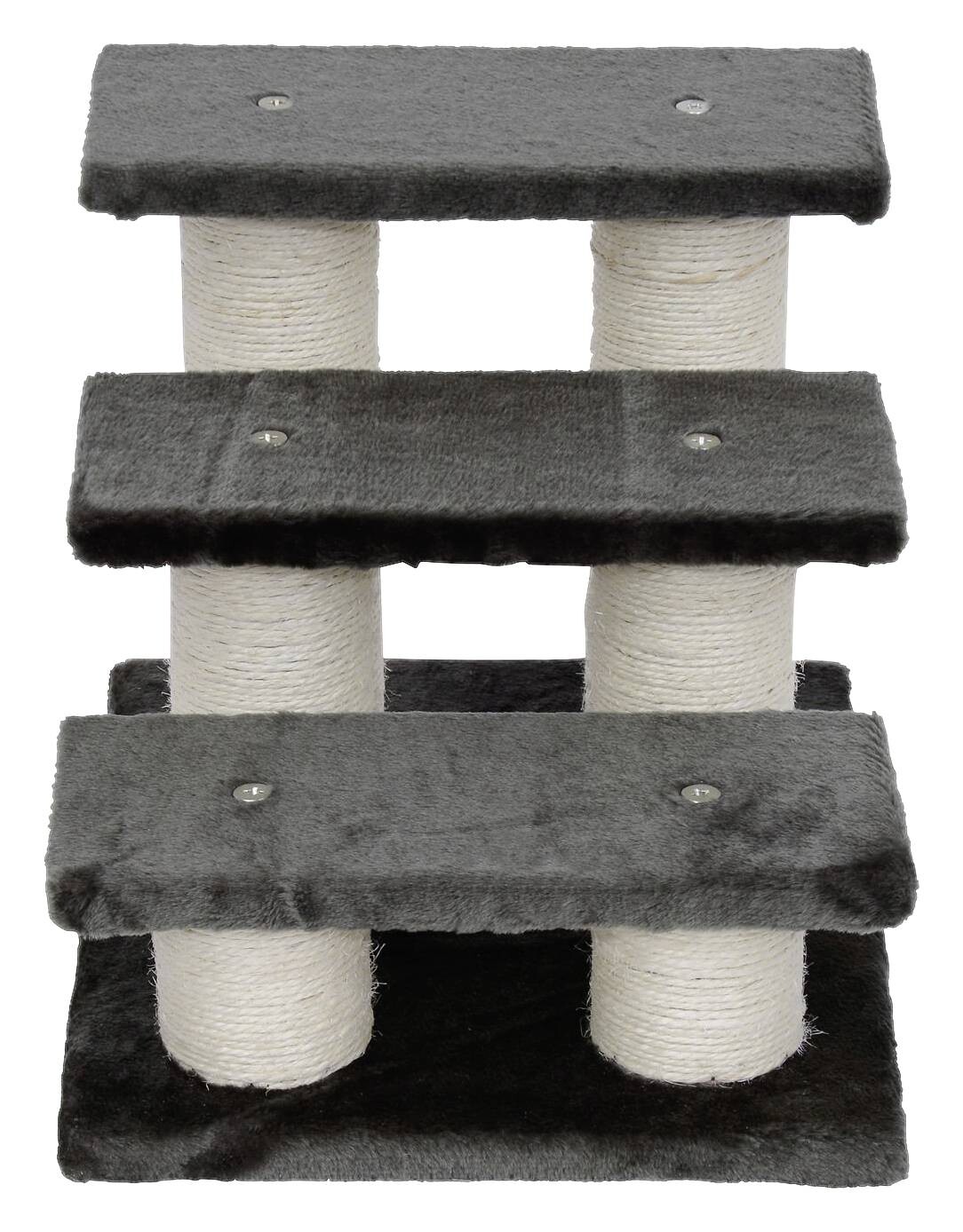 PawHut Katzentreppe grau Spanplatte B/H/L: ca. 35x34x45 cm