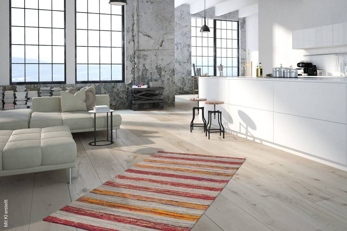 Kayoom Kurzflorteppich Duarte 210 creme B/L: ca. 160x230 cm