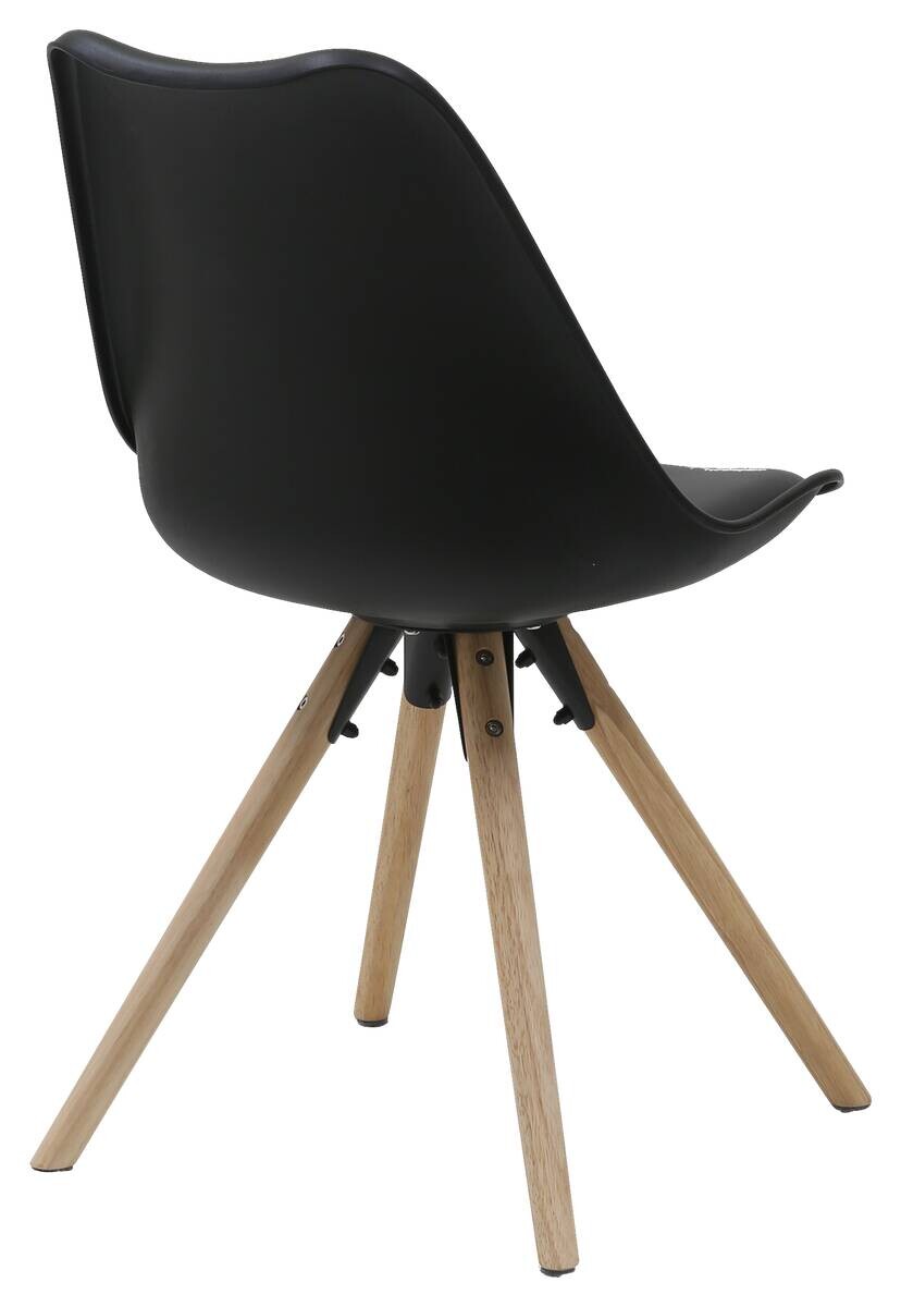 Stuhl Bela schwarz Kunststoff B/H/T: ca. 48x83,5x57 cm