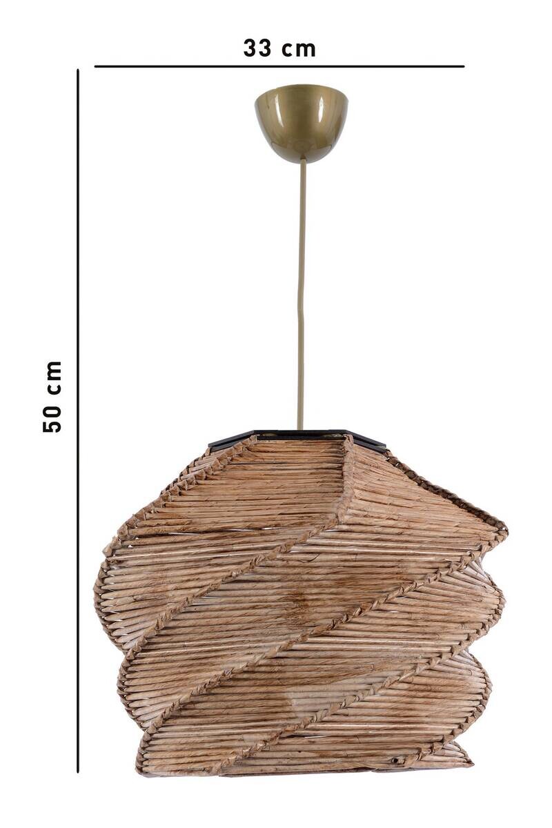 Opviq Pendelleuchte Ruche kamel B/H/T/L/D: ca. 32x65x32x32x32 cm E27 1 Brennstellen