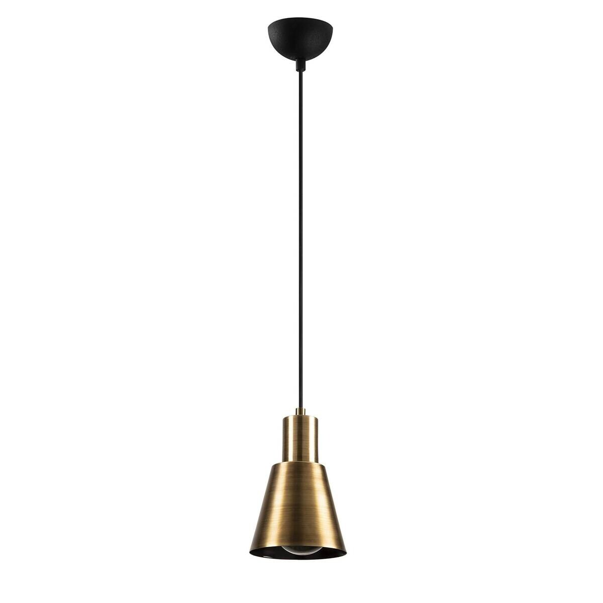 Opviq Pendelleuchte Kem gold schwarz B/H/T/L/D: ca. 14x114x14x14x14 cm E27 3 Brennstellen