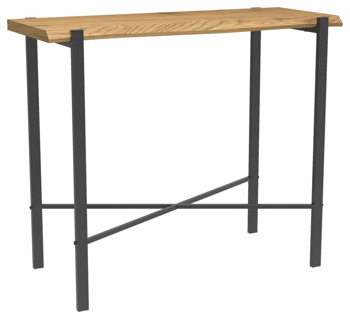 Konsole Almira Eiche Nachbildung schwarz B/H/T: ca. 90x75x38 cm