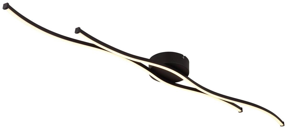 GLOBO LED-Deckenleuchte schwarz Metall Aluminium B/H/T: ca. 13x5,6x110,4 cm 1 Brennstellen