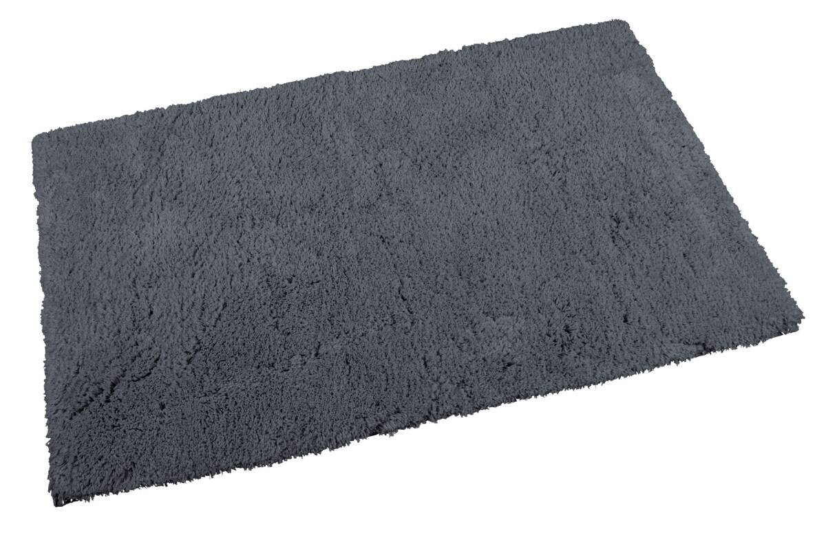 Badematte grau Vorderseite: 100% Polyester Rückseite: 100% Thermoplastische Elastomere B/L: ca. 70x120 cm